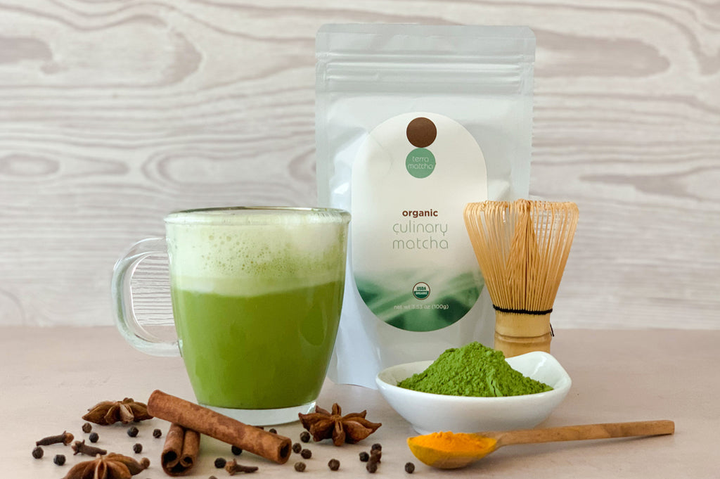 golden chai matcha latte